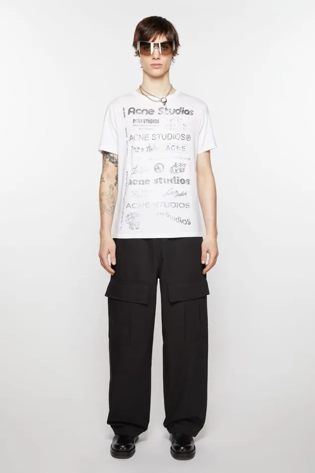 Acne Studios Cargo Trousers Black Black Man Trousers