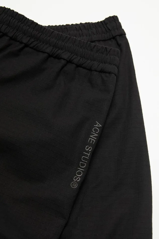 Acne Studios Cargo Trousers Black Black Man Trousers