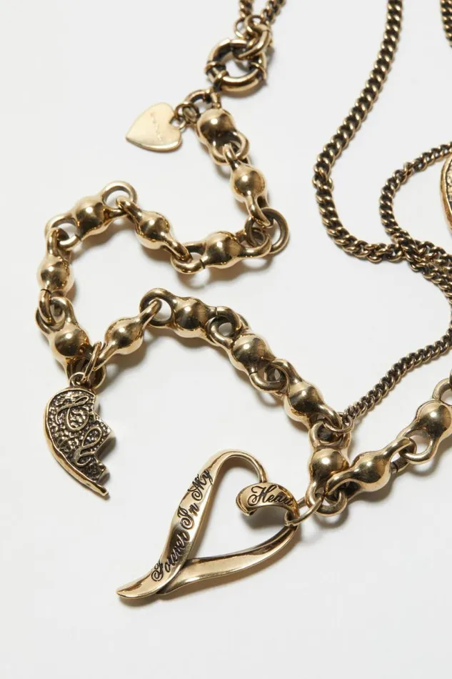 Acne Studios Charm Necklace Antique Gold Man Jewellery
