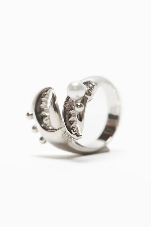 Acne Studios Claws Ring Silver Man Jewellery
