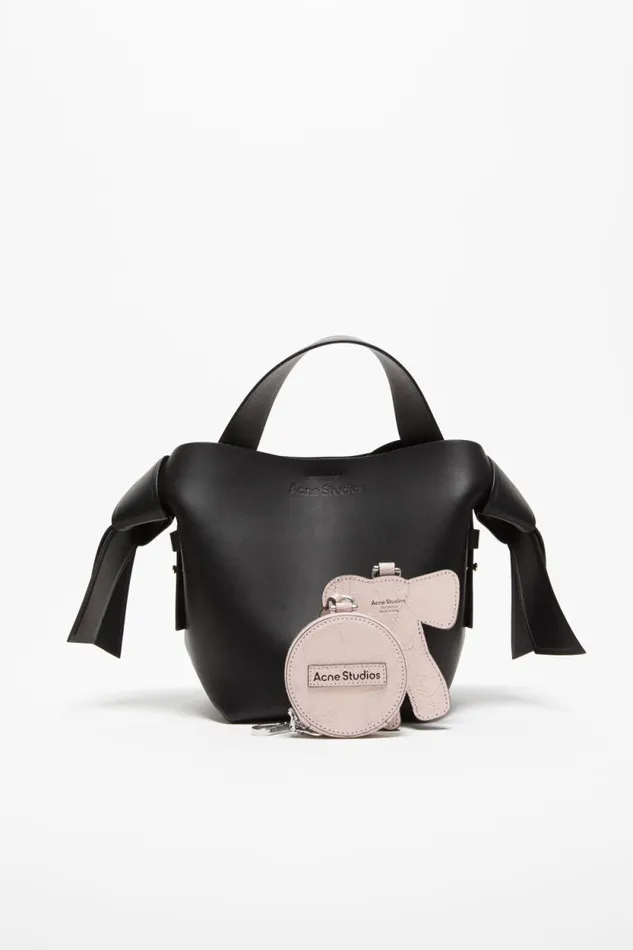 Acne Studios Coin Wallet And Bow Mirror Pastel Pink Woman Small Leather Goods