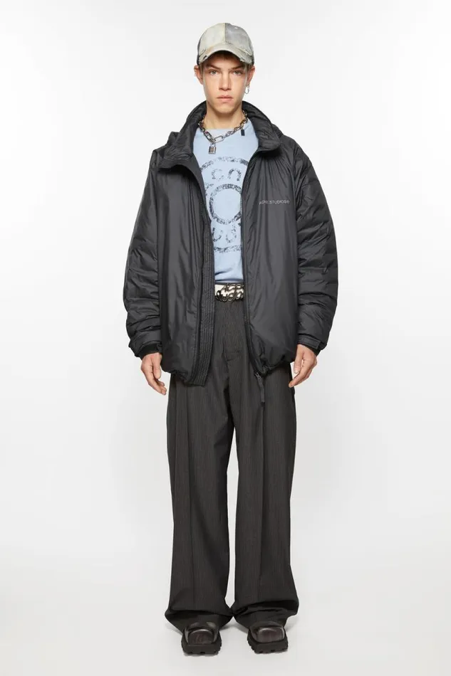 Acne Studios Down Jacket Black Man Outerwear