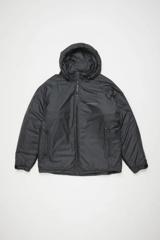 Acne Studios Down Jacket Black Man Outerwear
