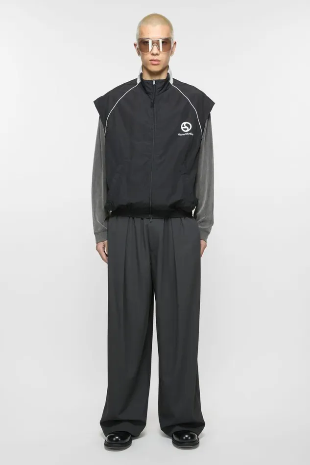Acne Studios Gillet Jacket Black Man Outerwear