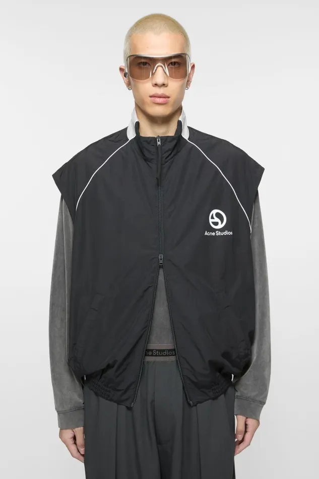 Acne Studios Gillet Jacket Black Man Outerwear