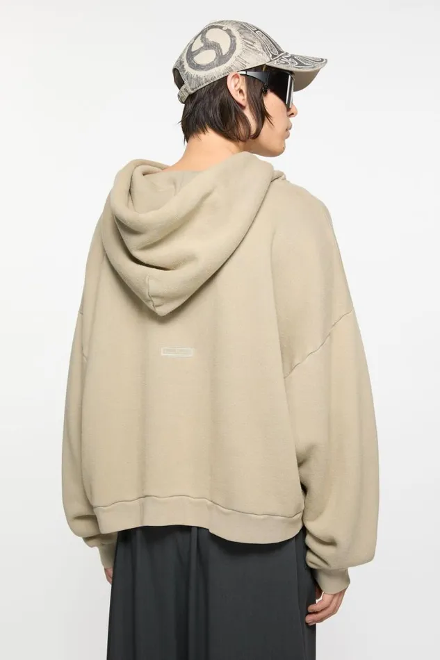 Acne Studios Hooded Sweater Concrete Grey Man Sweatshirts