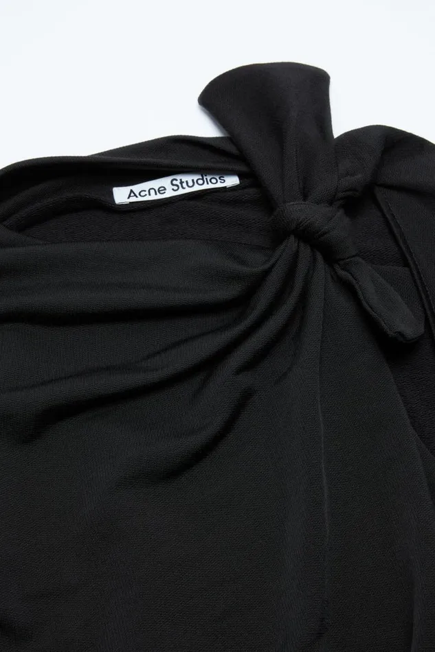 Acne Studios Knots Top Black Woman Tshirts