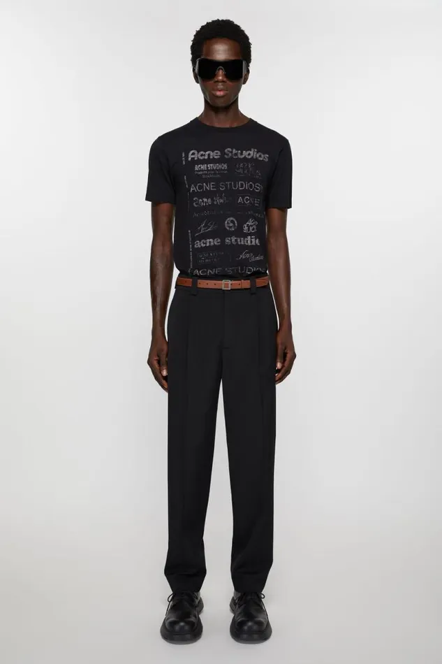 Acne Studios Leather Buckle Belt Brown Woman Belts
