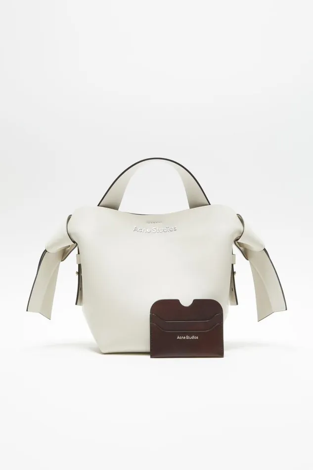 Acne Studios Leather Card Holder Dark Brown Woman Small Leather Goods