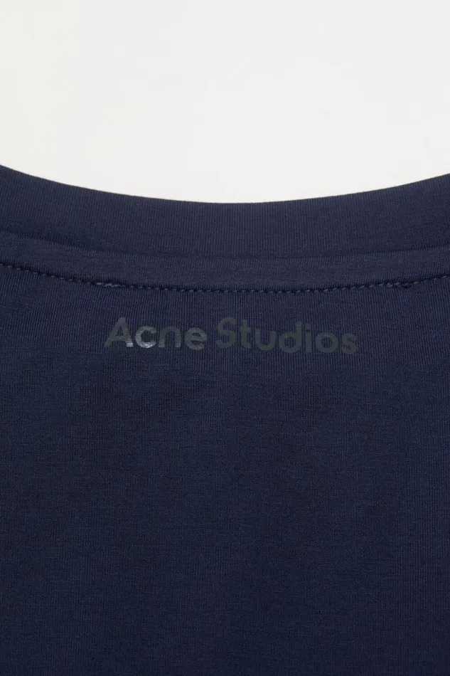 Acne Studios Long Sleeve Tshirt 8211 Regular Fit Navy Blue Man Tshirts