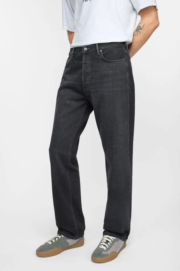 Acne Studios Loose Fit Jeans 8211 1999M Black Man Jeans