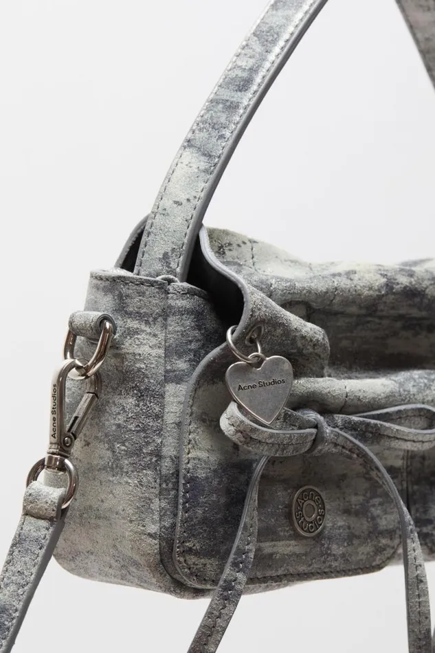 Acne Studios Multipocket Micro Bag Grey Woman Bags