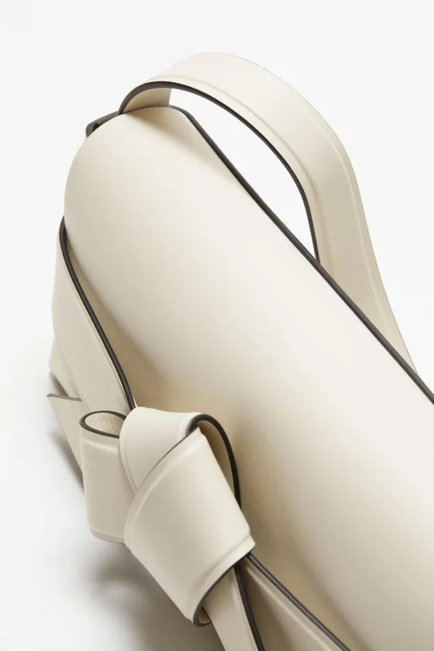 Acne Studios Musubi Shoulder Bag Whiteblack Woman Bags