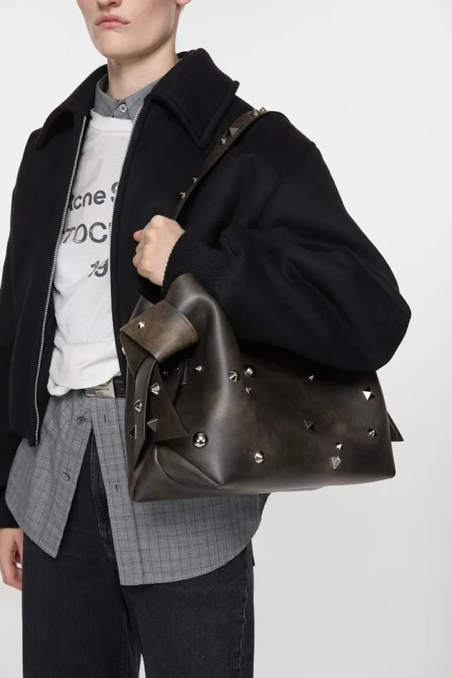 Acne Studios Musubi Tote Dark Brown Man Bags