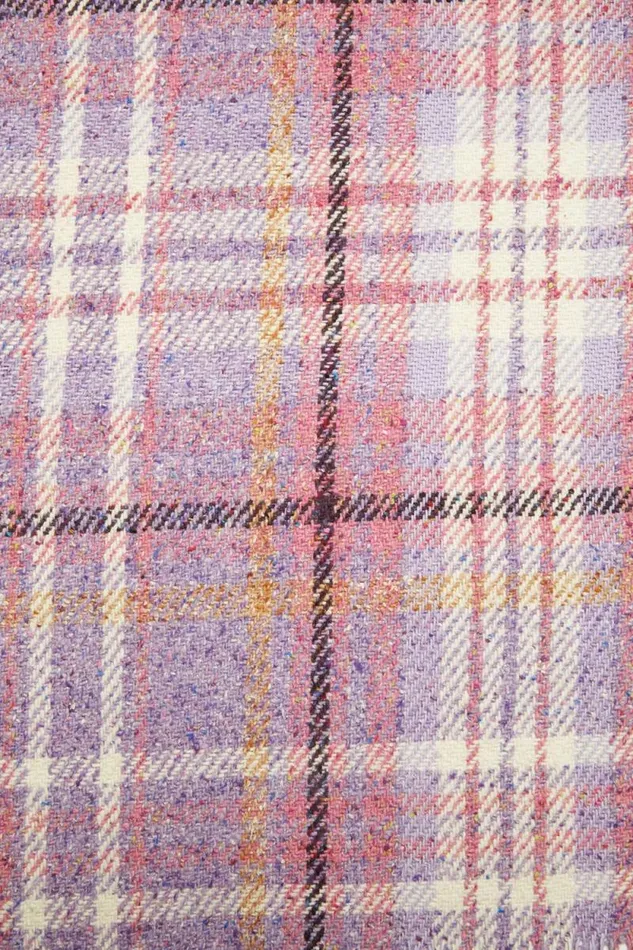 Acne Studios Oversized Plaid Scarf Blanket Violet Purple Man Scarves
