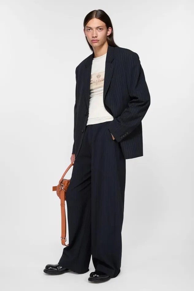 Acne Studios Relaxed Fit Suit Jacket Navy Man Suit Jackets