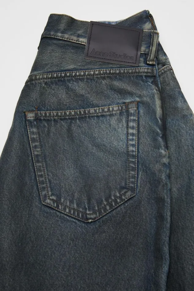 Acne Studios Super Baggy Fit Jeans 8211 2023 Blackmid Blue Woman Jeans
