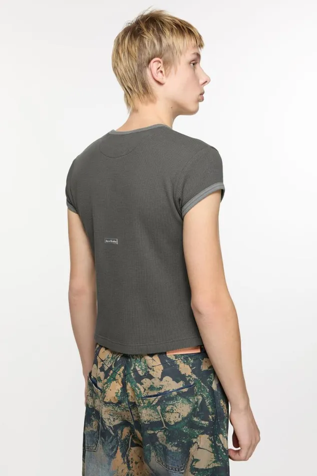 Acne Studios Tshirt 8211 Fitted Unisex Fit Faded Grey Man Tshirts