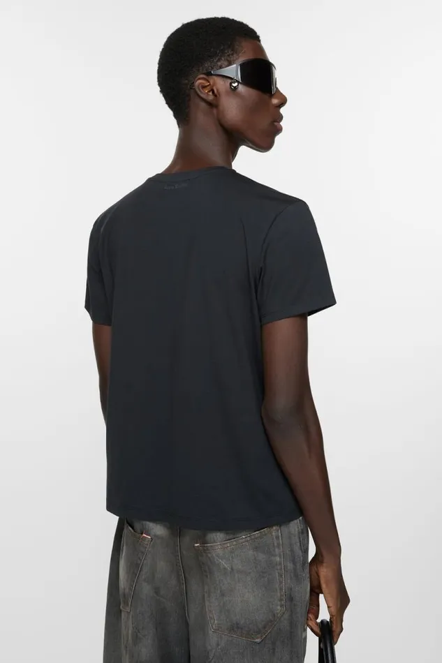 Acne Studios Tshirt 8211 Regular Fit Black Woman Tshirts