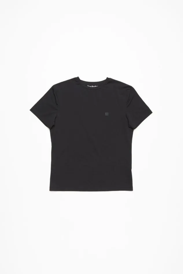 Acne Studios Tshirt 8211 Regular Fit Black Woman Tshirts