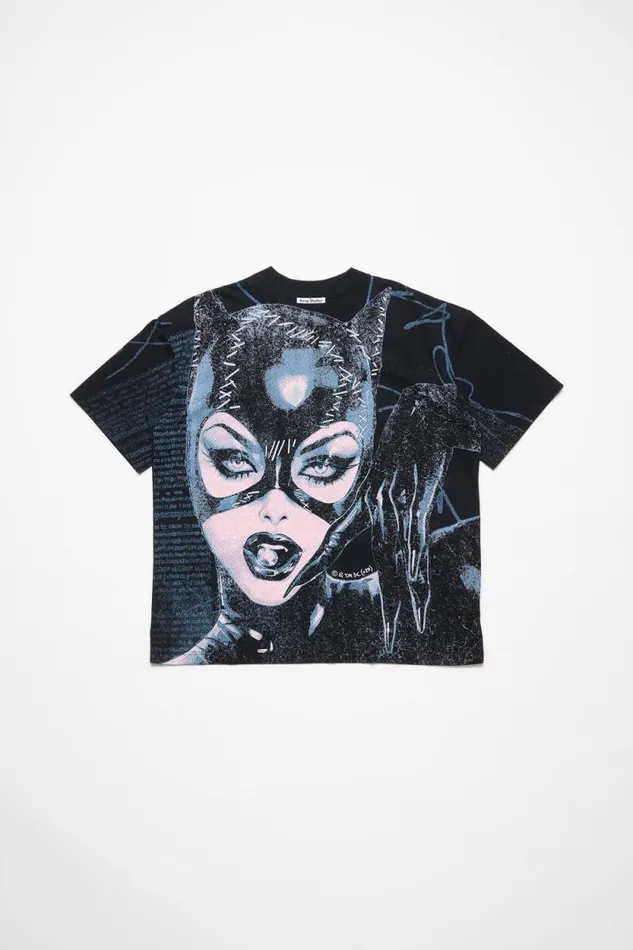 Acne Studios Tshirt Printed Black Man Tshirts