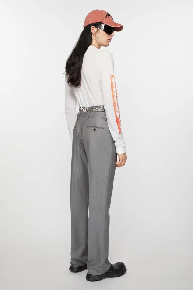 Acne Studios Tailored Trousers Vintage Grey Melange Man Trousers