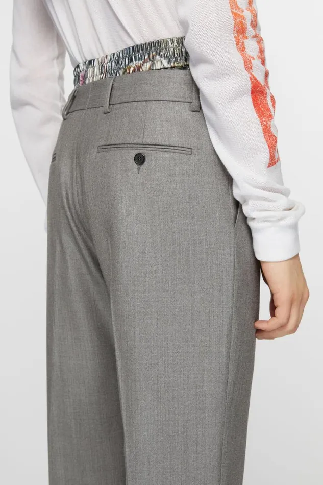 Acne Studios Tailored Trousers Vintage Grey Melange Man Trousers