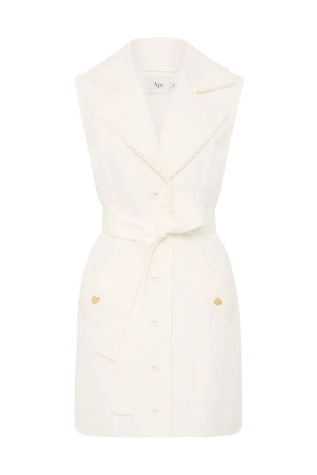 Aje Dresses Encompass Utility Mini Dress Ivory 8211 Women Aje Dresses Encompass Utility Mini Dress Ivory 8211 Women
