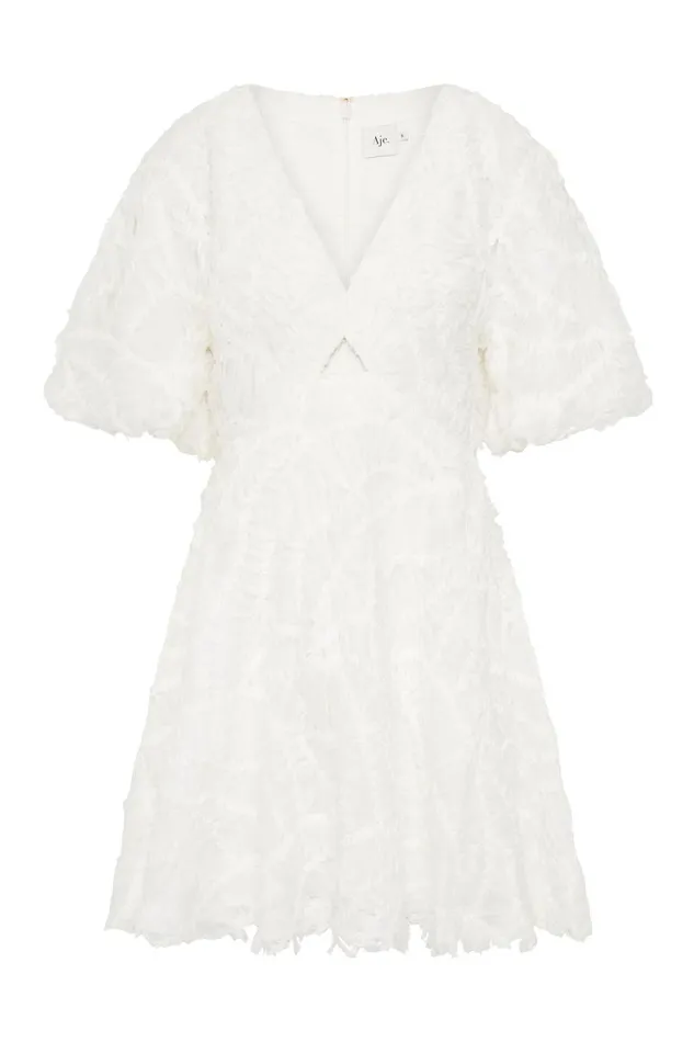 Aje Dresses Florential Mini Swing Dress Ivory 8211 Women