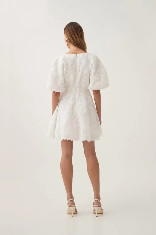 Aje Dresses Florential Mini Swing Dress Ivory 8211 Women