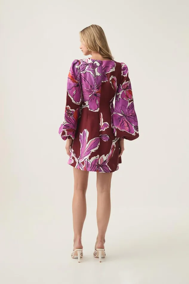 Aje Dresses Inflorescence Mini Dress Bold Hibiscus 8211 Women