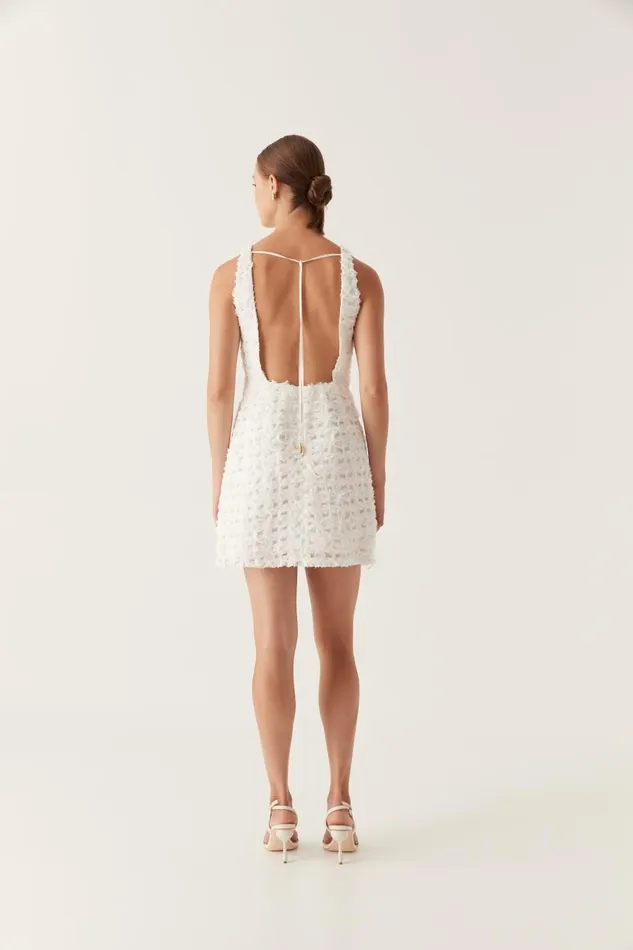 Aje Dresses Quintette Textured Mini Dress Ivory 8211 Women Aje Dresses Quintette Textured Mini Dress Ivory 8211 Women