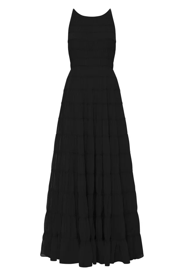 Aje Dresses Rosewood Ruched Maxi Dress Black 8211 Women Aje Dresses Rosewood Ruched Maxi Dress Black 8211 Women