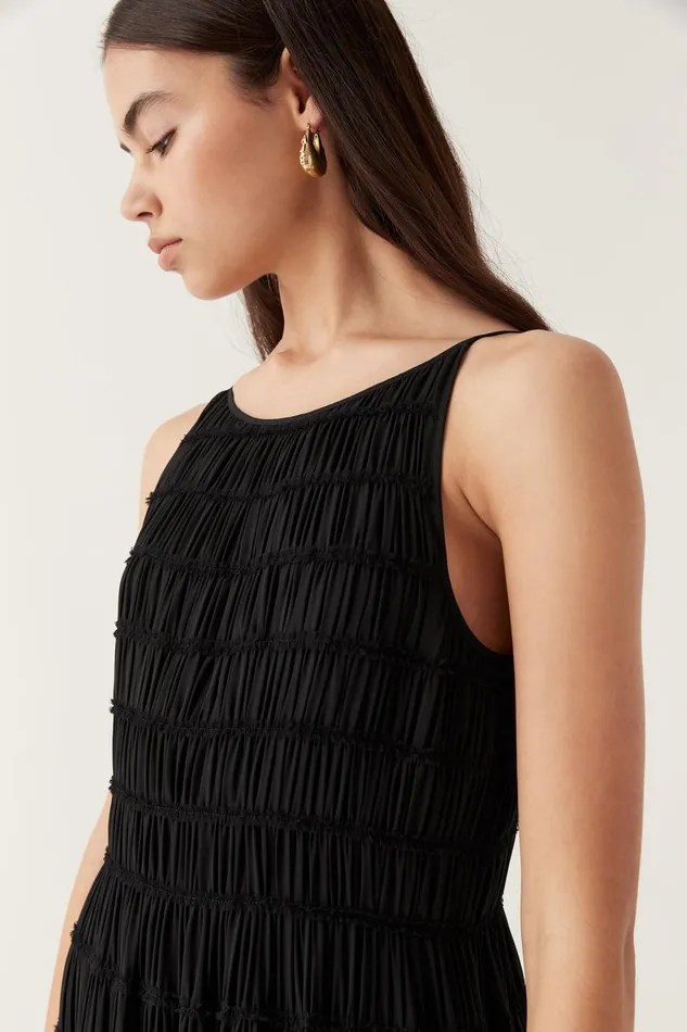 Aje Dresses Rosewood Ruched Maxi Dress Black 8211 Women Aje Dresses Rosewood Ruched Maxi Dress Black 8211 Women
