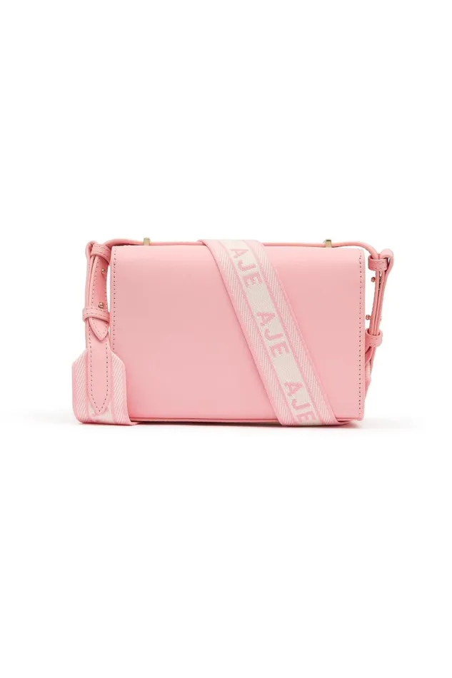 Aje Handbags and Wallets Estee Logo Crossbody Bag Sunrise Pink 8211 Women Aje Handbags and Wallets Estee Logo Crossbody Bag Sunrise Pink 8211 Women