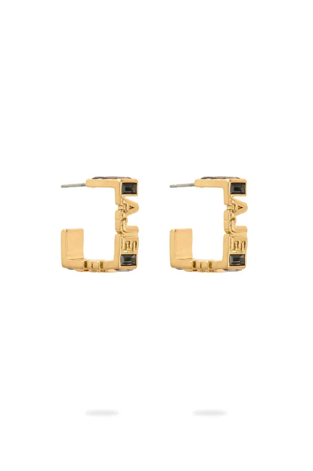 Aje Jewelry Aje Jewel Logo Mini Hoop Goldblack 8211 Women
