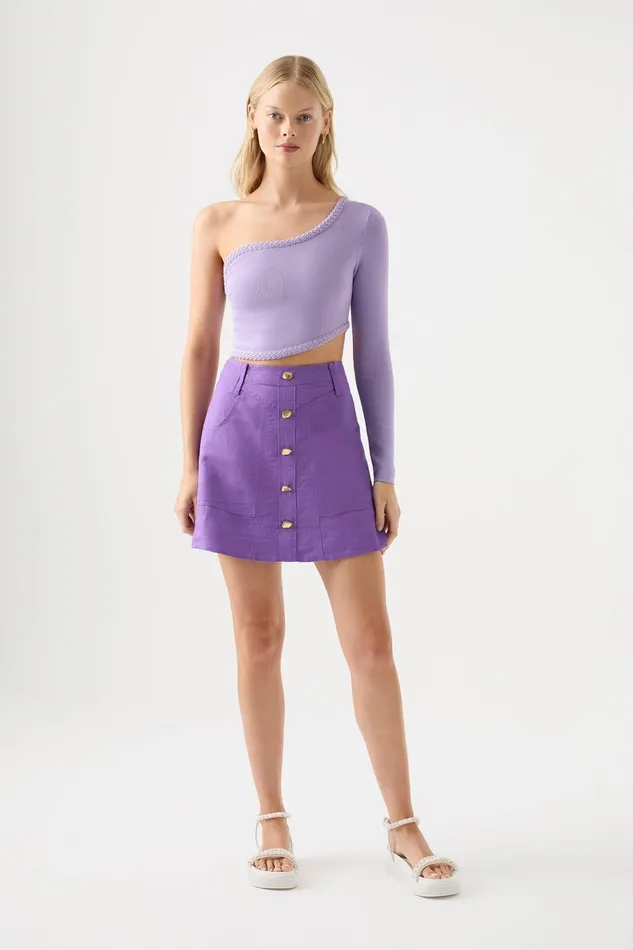 Aje Matching Sets Belmond Mini Skirt Deep Violet 8211 Women
