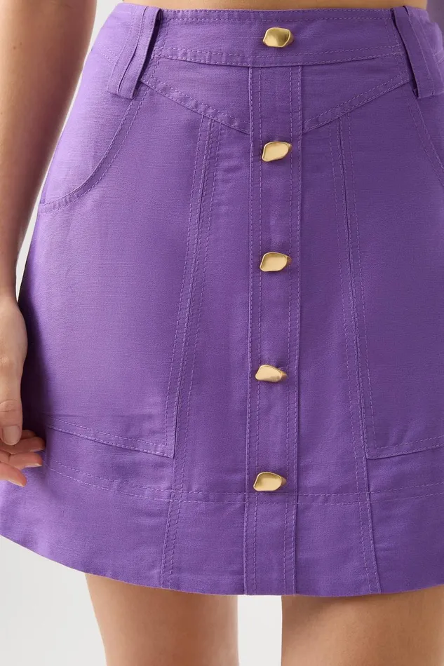 Aje Matching Sets Belmond Mini Skirt Deep Violet 8211 Women