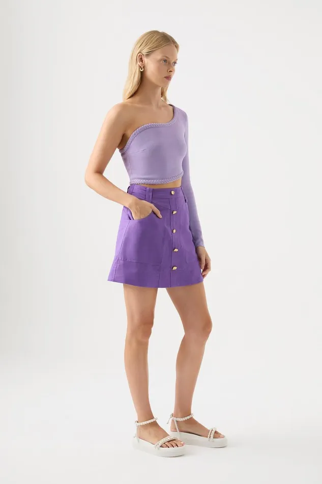 Aje Matching Sets Belmond Mini Skirt Deep Violet 8211 Women