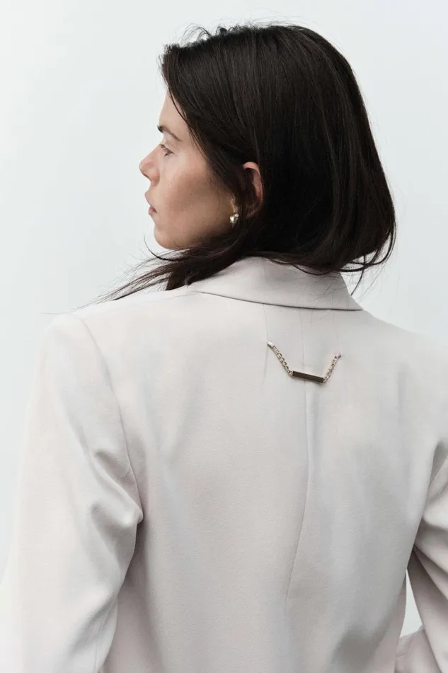 Aje Matching Sets Caterina Crepe Jacket Sandstone 8211 Women