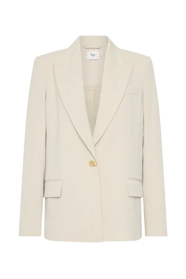 Aje Matching Sets Caterina Crepe Jacket Sandstone 8211 Women