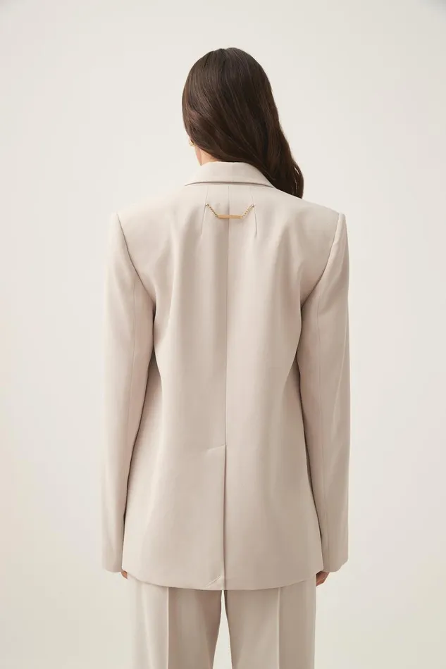 Aje Matching Sets Caterina Crepe Jacket Sandstone 8211 Women