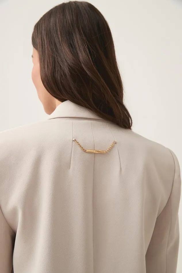 Aje Matching Sets Caterina Crepe Jacket Sandstone 8211 Women