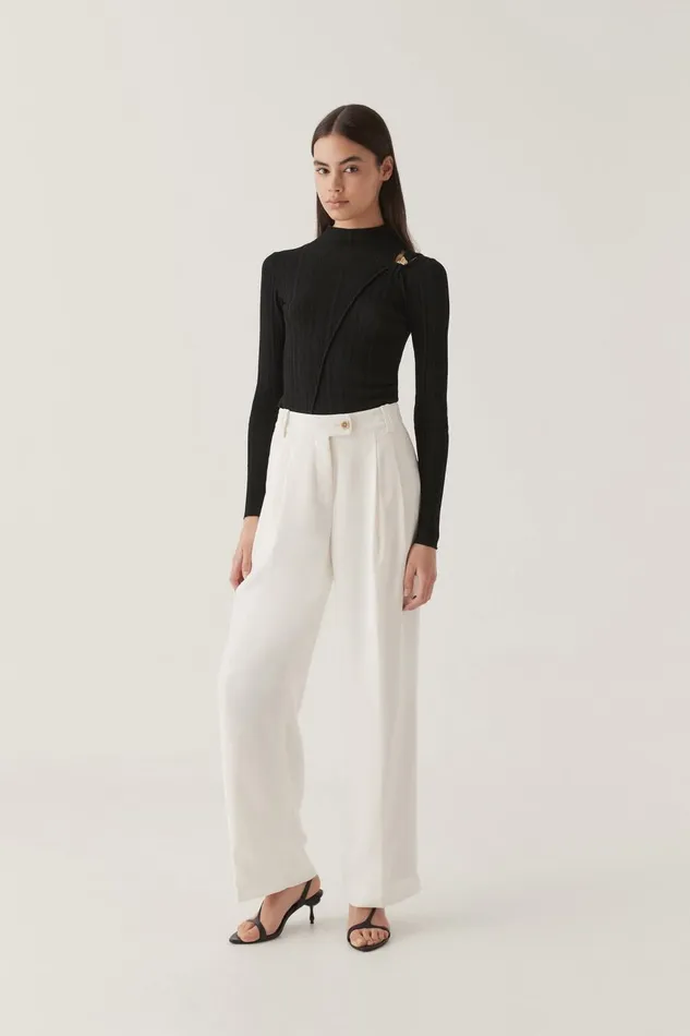 Aje Pants Phantom Tailored Pant Ivory 8211 Women