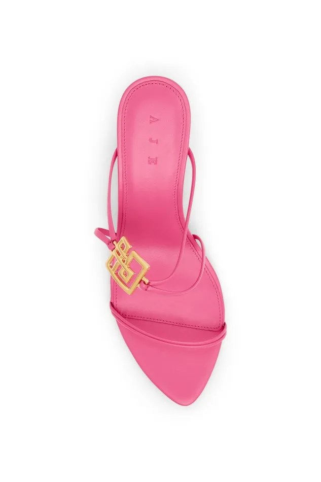 Aje Shoes Acacia Strappy Mule Brilliant Pink 8211 Women