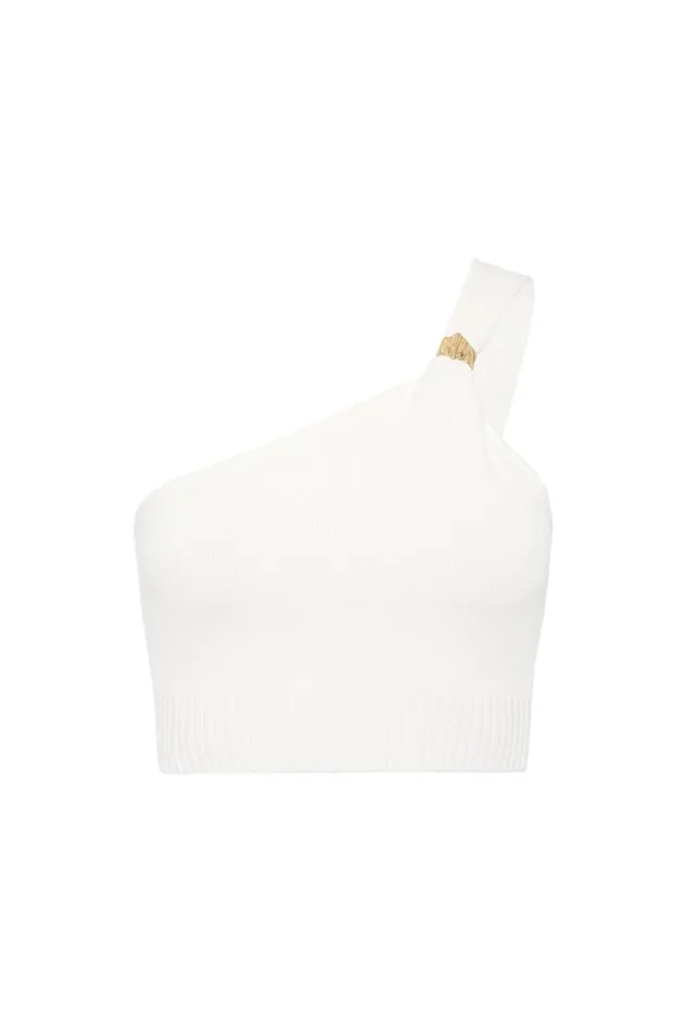 Aje Tops Anani Asymmetric Bustier Top Ivory 8211 Women Aje Tops Anani Asymmetric Bustier Top Ivory 8211 Women