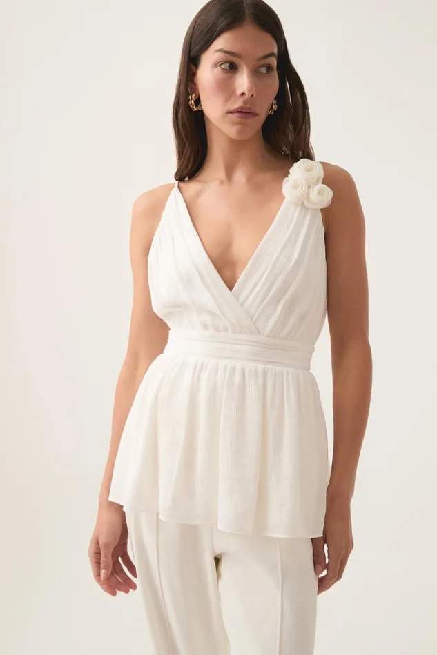Aje Tops Mercurial Camisole Ivory 8211 Women Aje Tops Mercurial Camisole Ivory 8211 Women