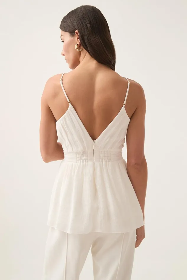 Aje Tops Mercurial Camisole Ivory 8211 Women Aje Tops Mercurial Camisole Ivory 8211 Women