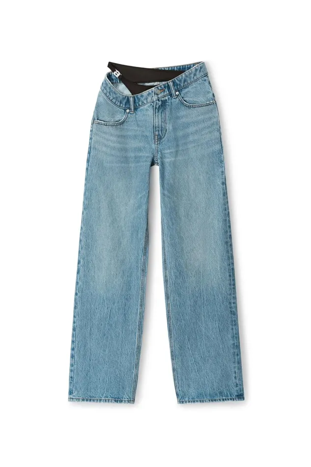 Alexander Wang Denim Women Asymmetrical Bikini Layer Jeans