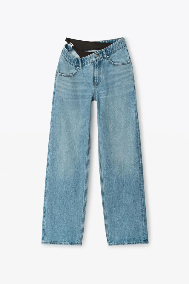 Alexander Wang Denim Women Asymmetrical Bikini Layer Jeans